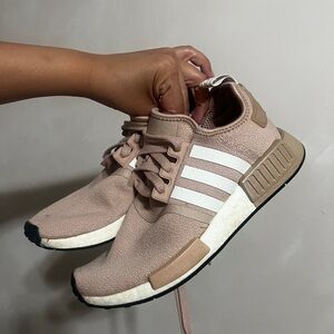 Adidas NMD_R1 Women's Beige and White Sneakers